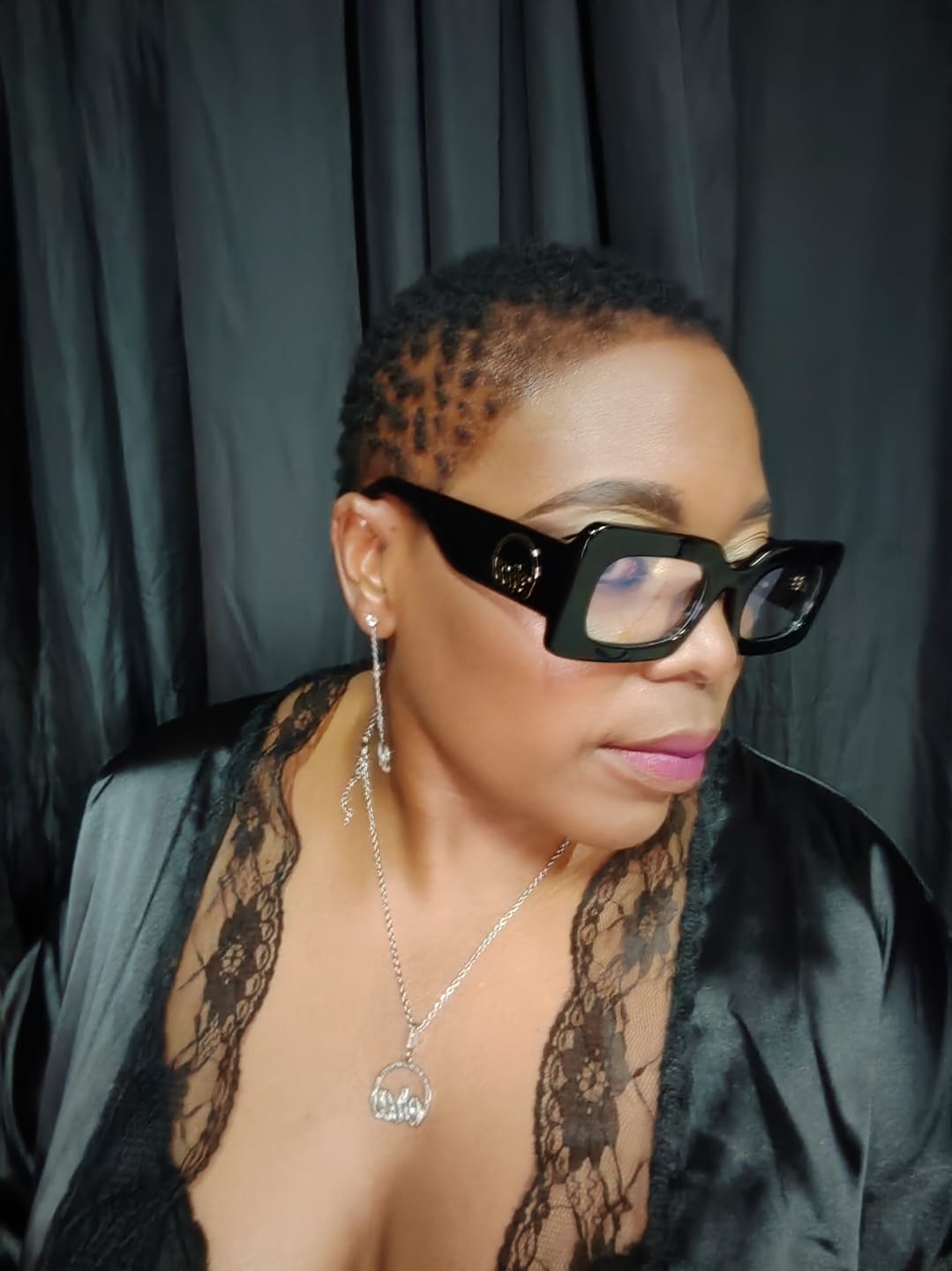 Customer photo review of Era Clear Lens Empire Sunglasses