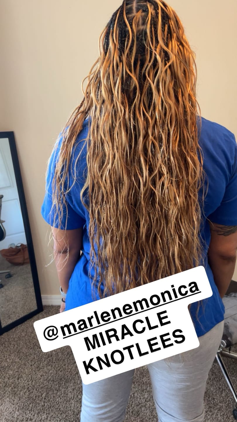 Customer photo review of #27/30/613 Mix Color Blend Body Wave Human Crochet Hair