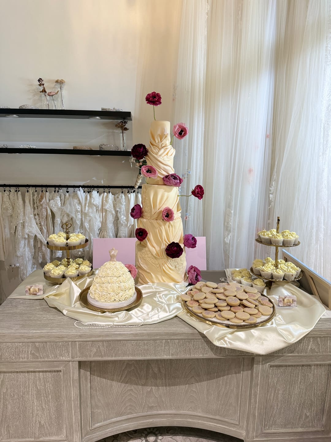 Customer photo review of Ivory Duchesse Satin