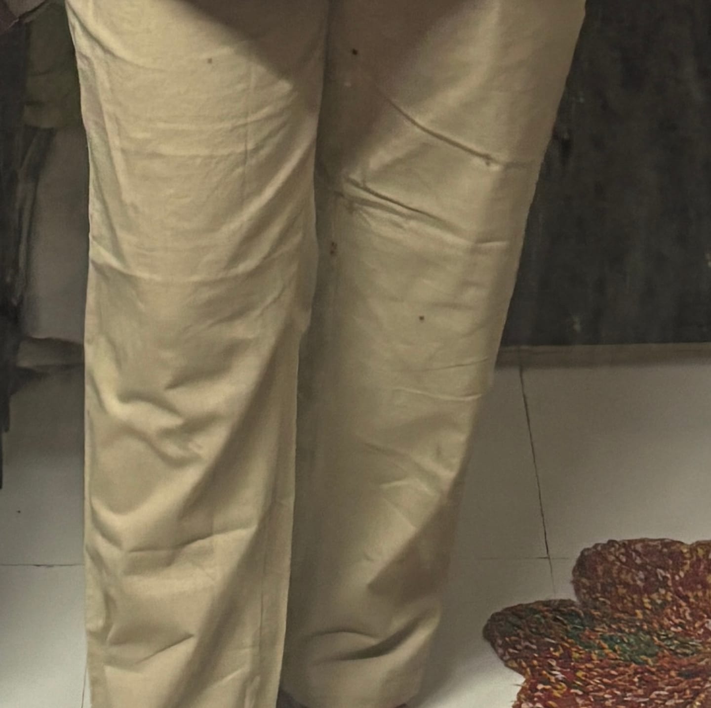 Customer photo review of Women Fawn Airy Linen Straight Pants