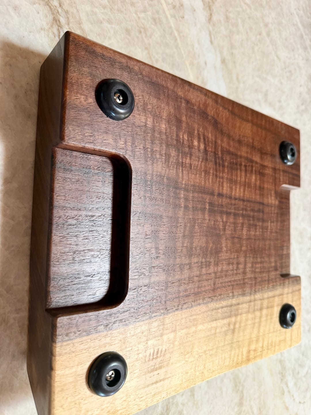 Customer photo review of Cutting Board Bottom Finger Grip Jig
