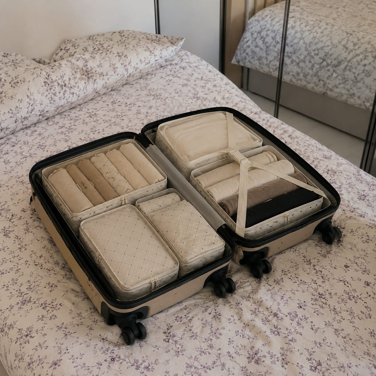 Customer photo review of 6’lı Çok Amaçlı Valiz, Dolap ve Çekmece Düzenleyici Set