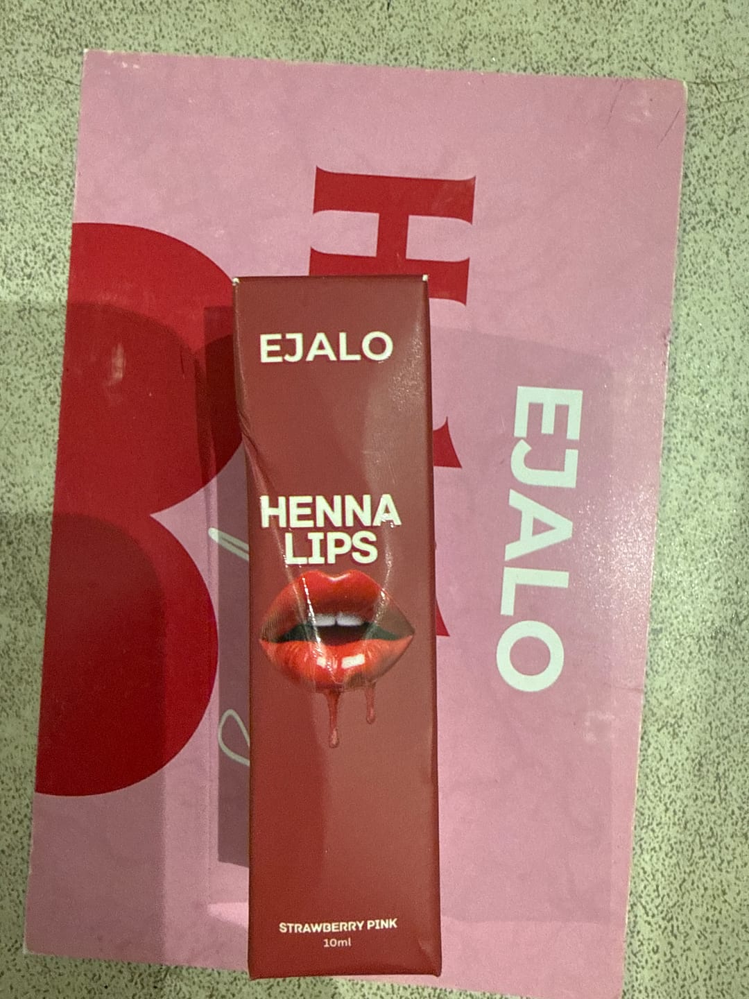 Customer photo review of Henna Pink Lips -10 ml