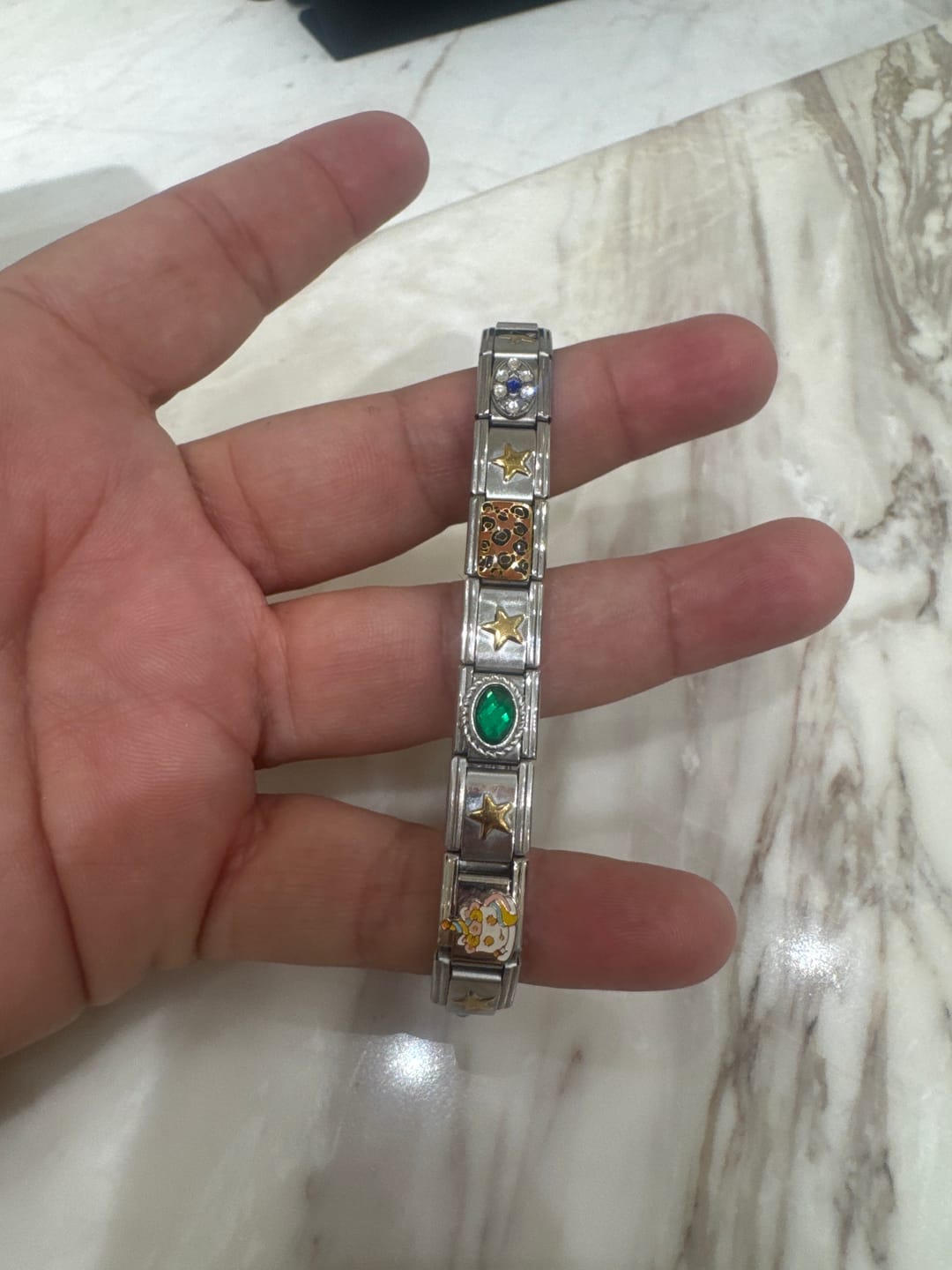 Customer photo review of Charm Diamante Morado