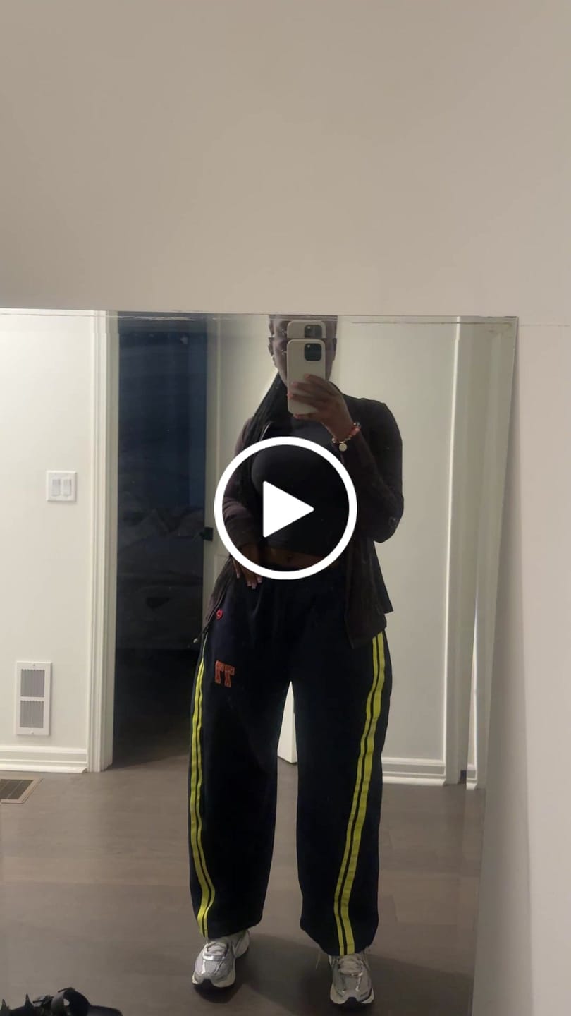 Customer video review of Aelfric Eden Stripe Baggy Barrel Sweatpants