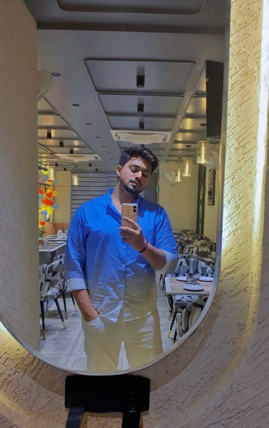 Customer photo review of Blue Ombre Shirt 100% Cotton