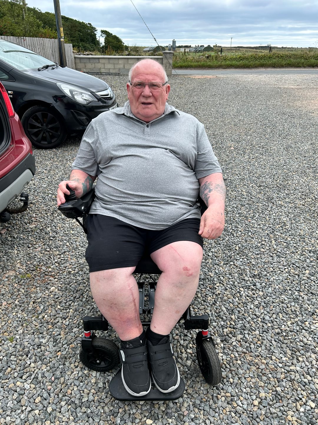 Customer photo review of Folding Lightweight Powerchair | Wide-Seat Freedom Pro ST