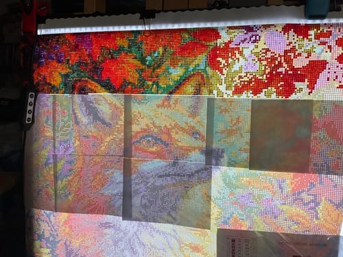 Customer photo review of Autumn Forest Fox (Diamond Painting)