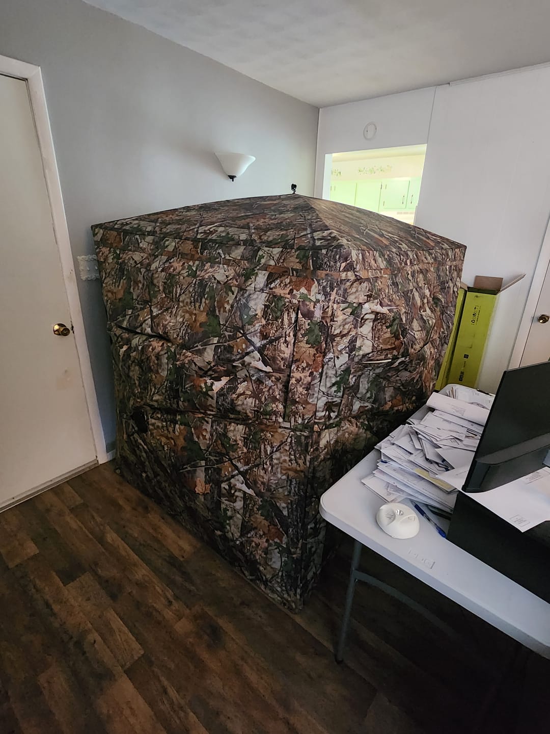 Customer photo review of Vis Series 270 Degree See Through Hunting Blind | Portable 2 3 4 Person Ground Blind | Camo Pop Up Deer Blind for Deer & Hunters