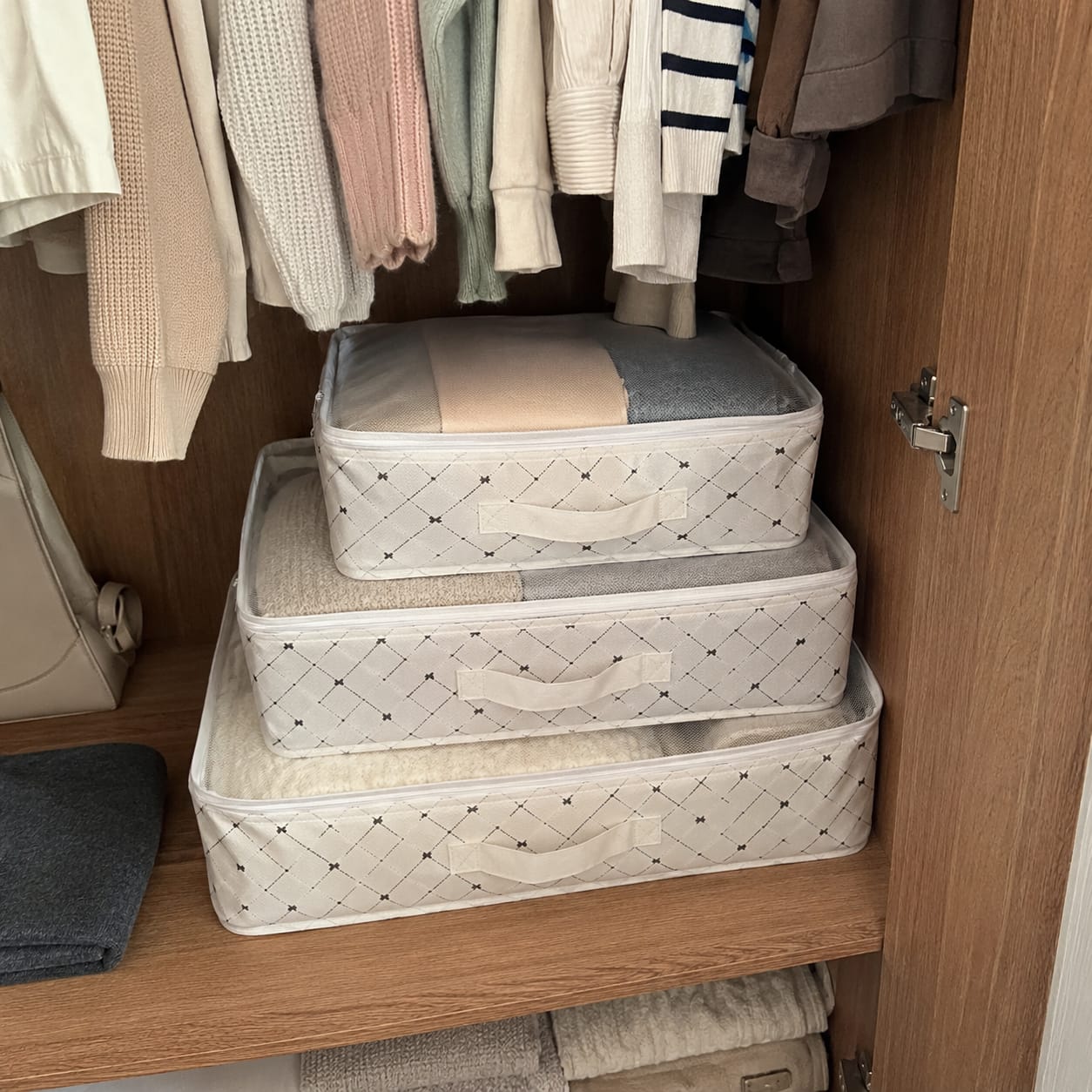 Customer photo review of 6’lı Çok Amaçlı Valiz, Dolap ve Çekmece Düzenleyici Set
