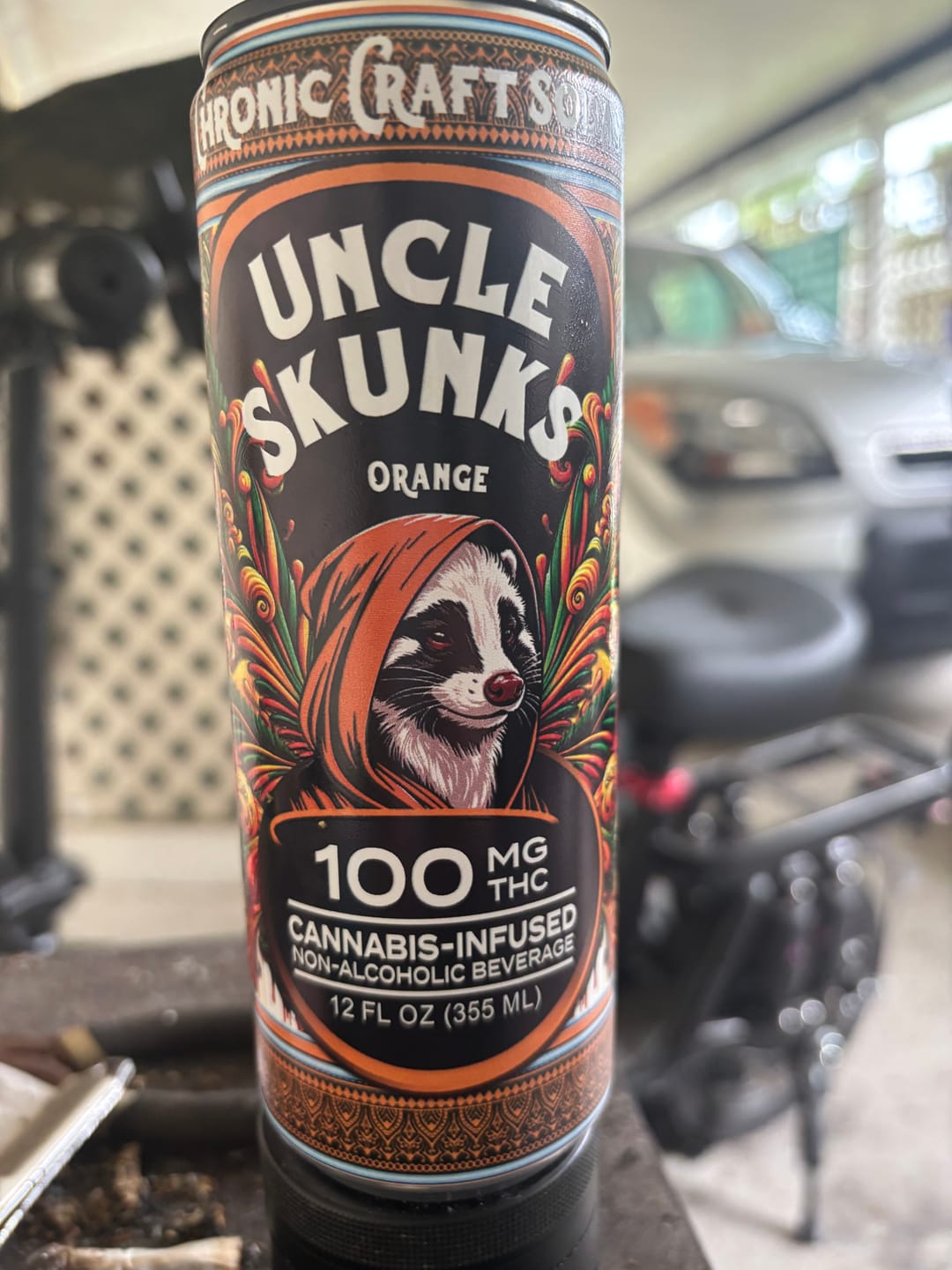Customer photo review of Orange | 100 mg | 12oz Chronic Craft Soda