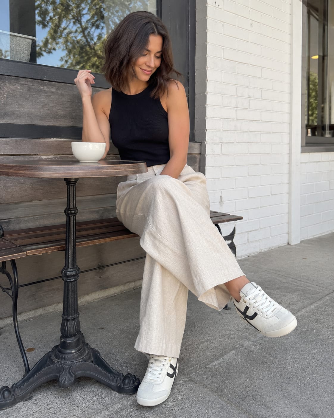 Customer photo review of Lucky Step Retro Thin-Sole Sneakers