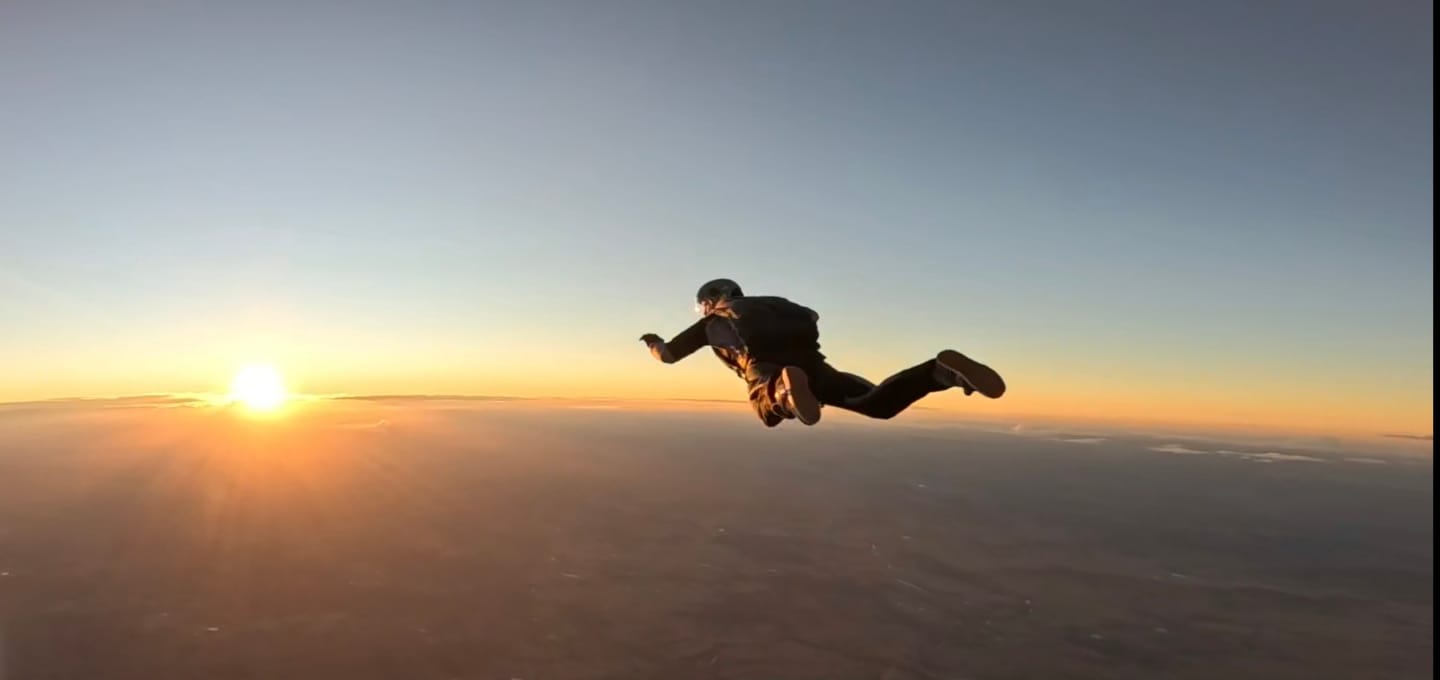 Customer photo review of Skydiving Summer Suit Charcoal S2-02