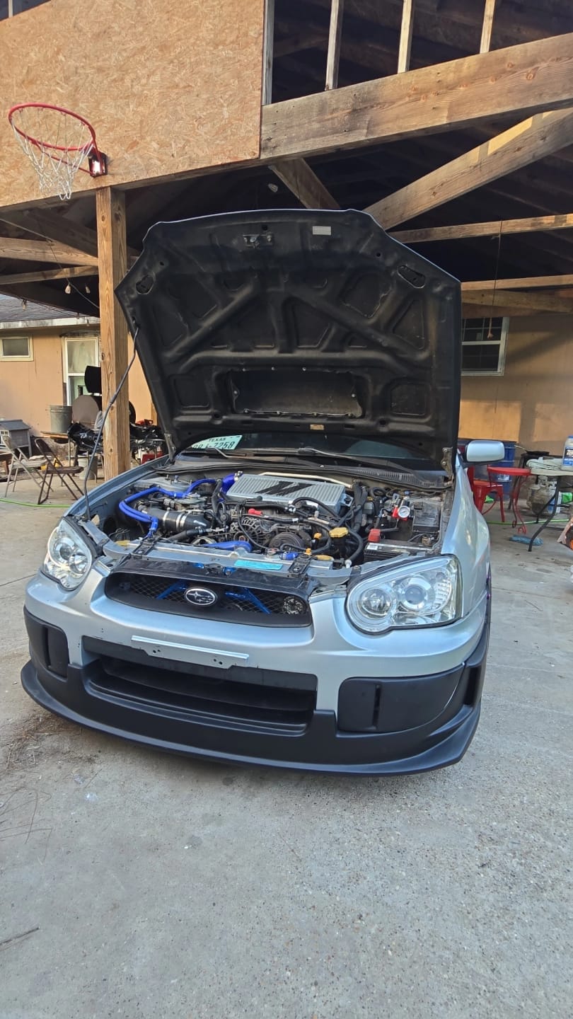 Customer photo review of 2004-2005 Subaru Impreza WRX DS Unpainted Black Front Bumper Lip PU