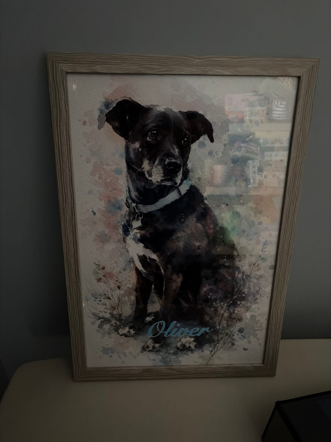 Customer photo review of Watercolor - Personalized Poster
