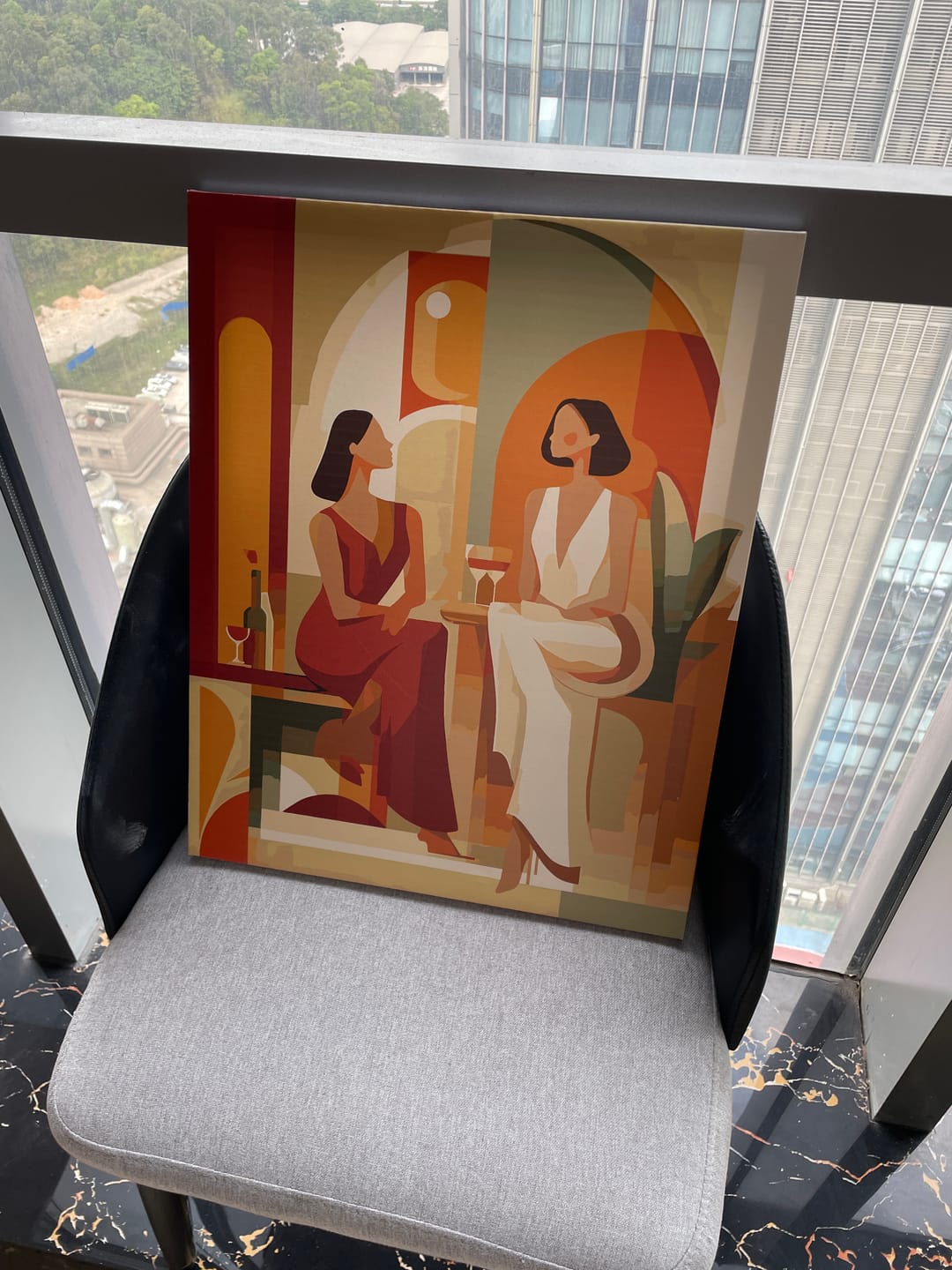 Customer photo review of Women Chit Chat | Paint by Number