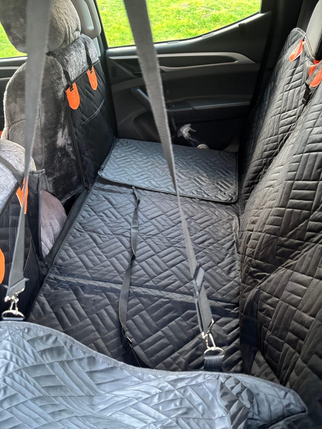 Customer photo review of Companion&Co™ Hard Bottom Car Seat Cover