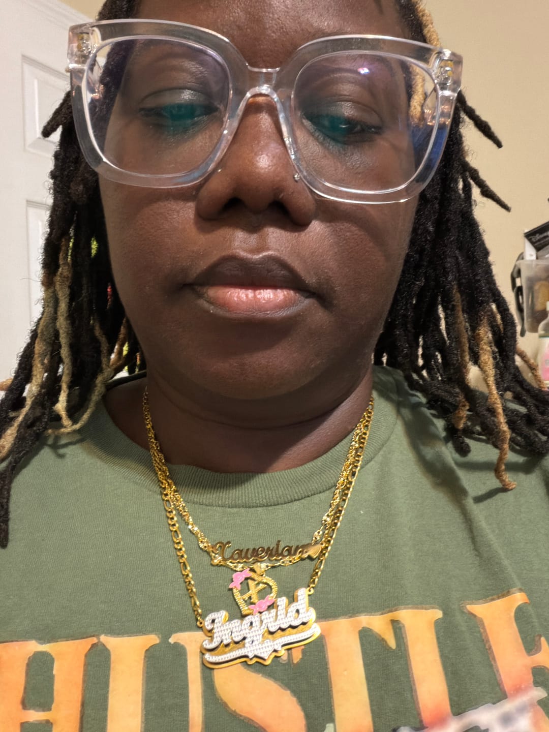 Customer photo review of Name Heart Necklace