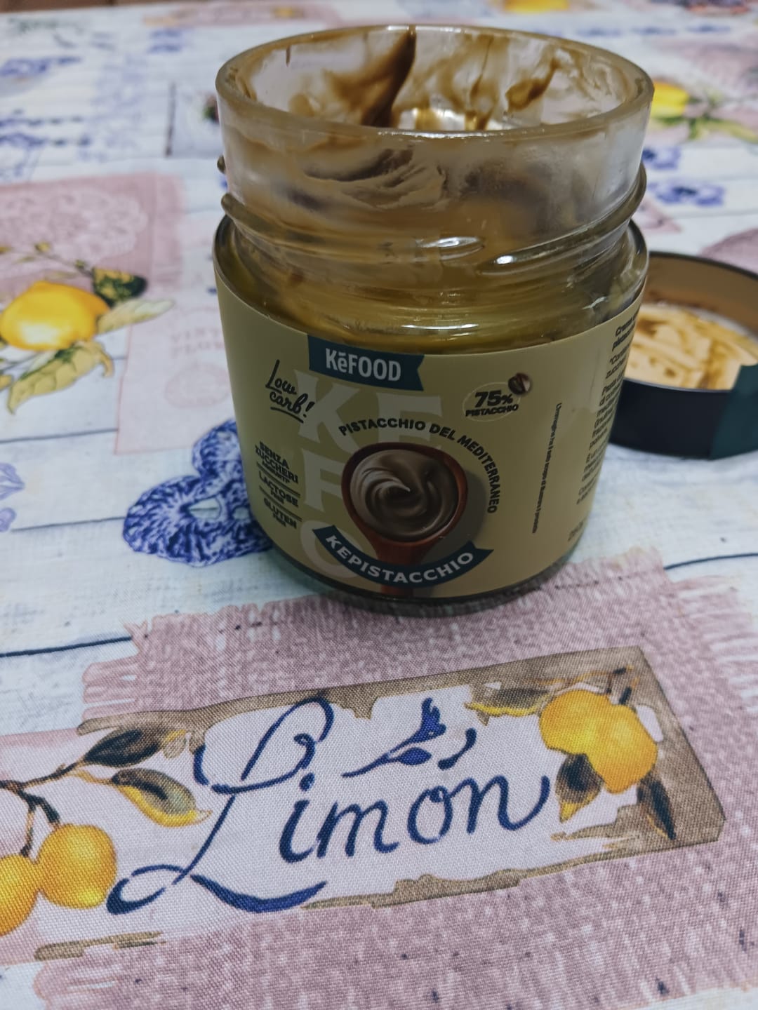 Customer photo review of KEPISTACCHIO 250G CREMA SPALMABILE PISTACCHIO E CACAO SENZA ZUCCHERO