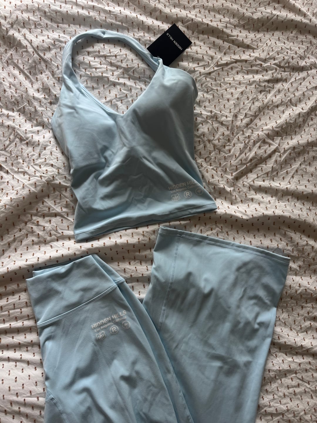 Customer photo review of ACTIVE HALTER TOP LIGHT BLUE