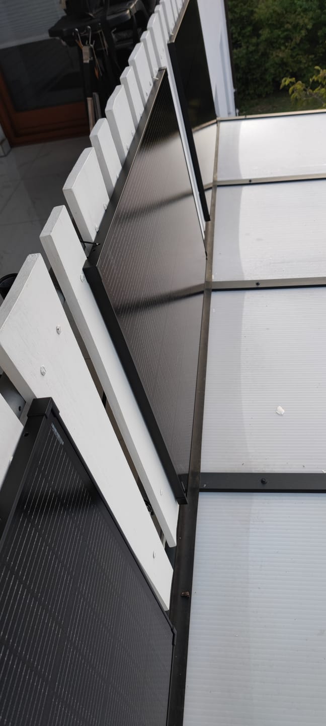 Customer photo review of Ray Solarmodul 200W Komplett Schwarz