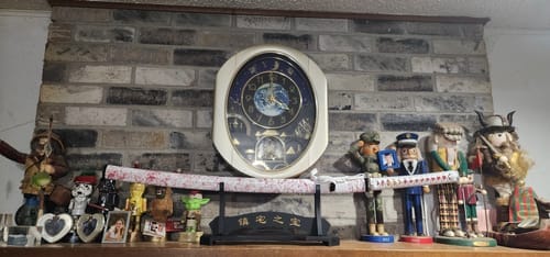 Customer photo review of katana sword stand