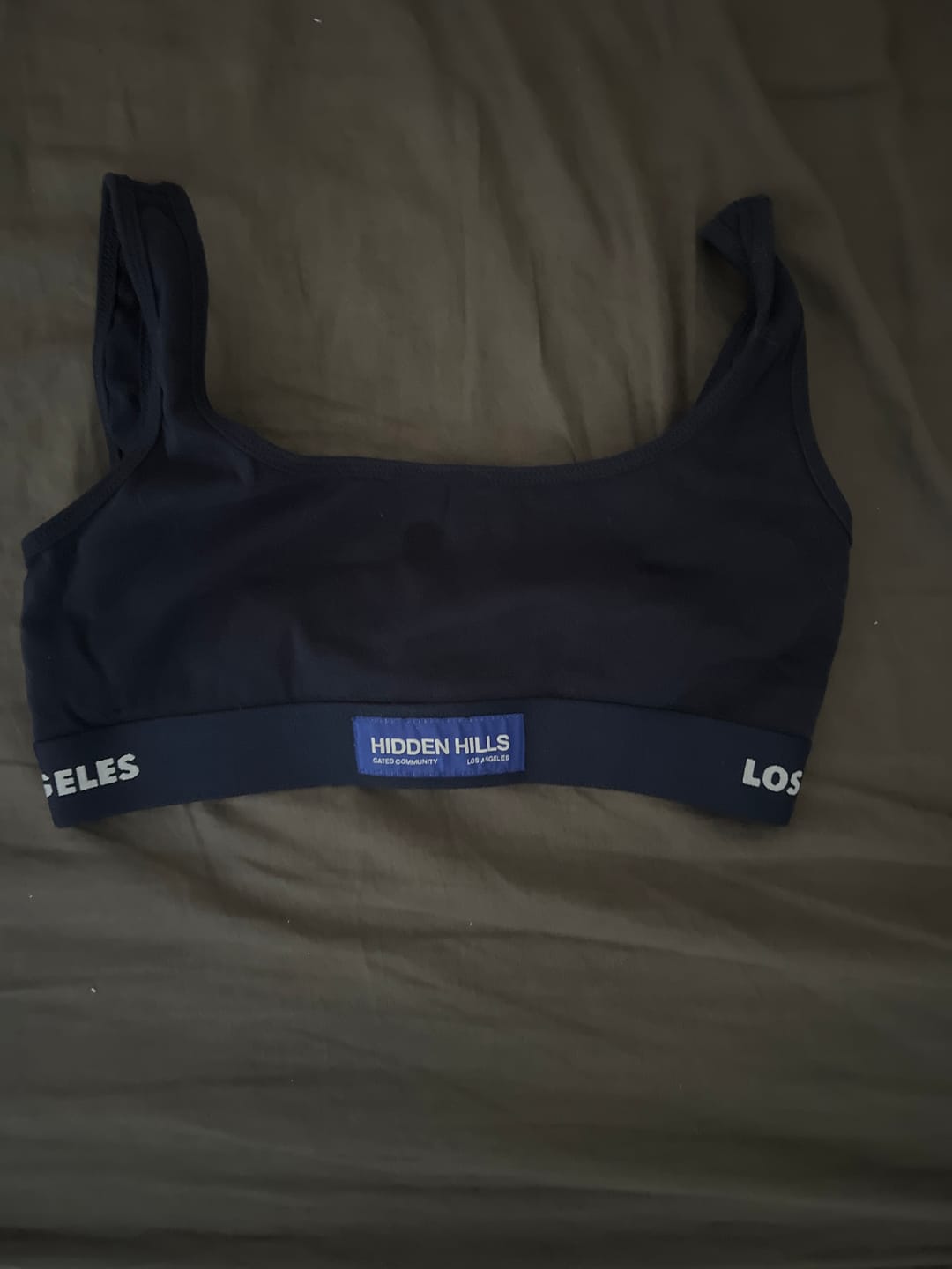 Customer photo review of LABEL BRA TOP NAVY