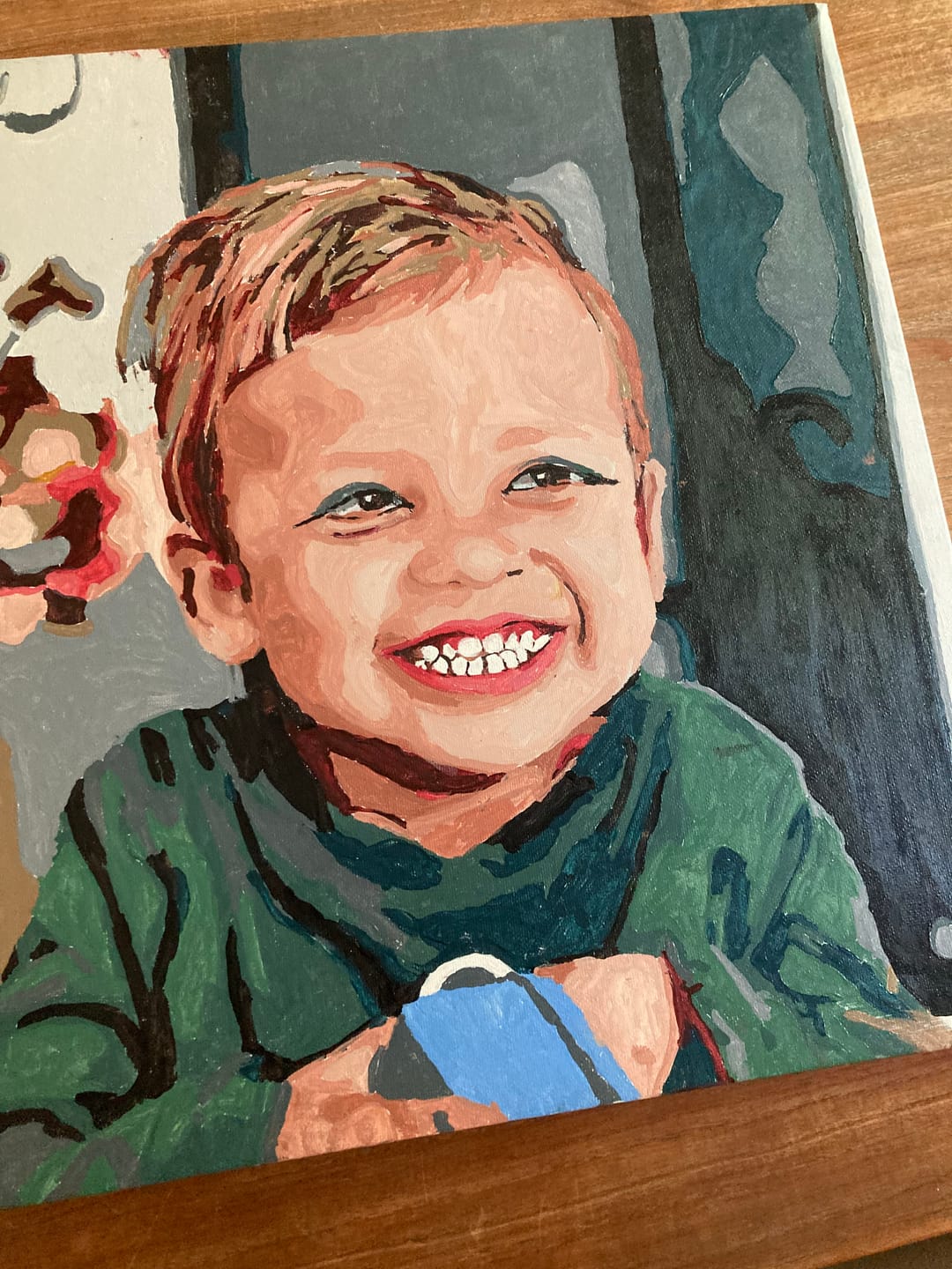 Customer photo review of Eigen Foto | Schilderen op nummer