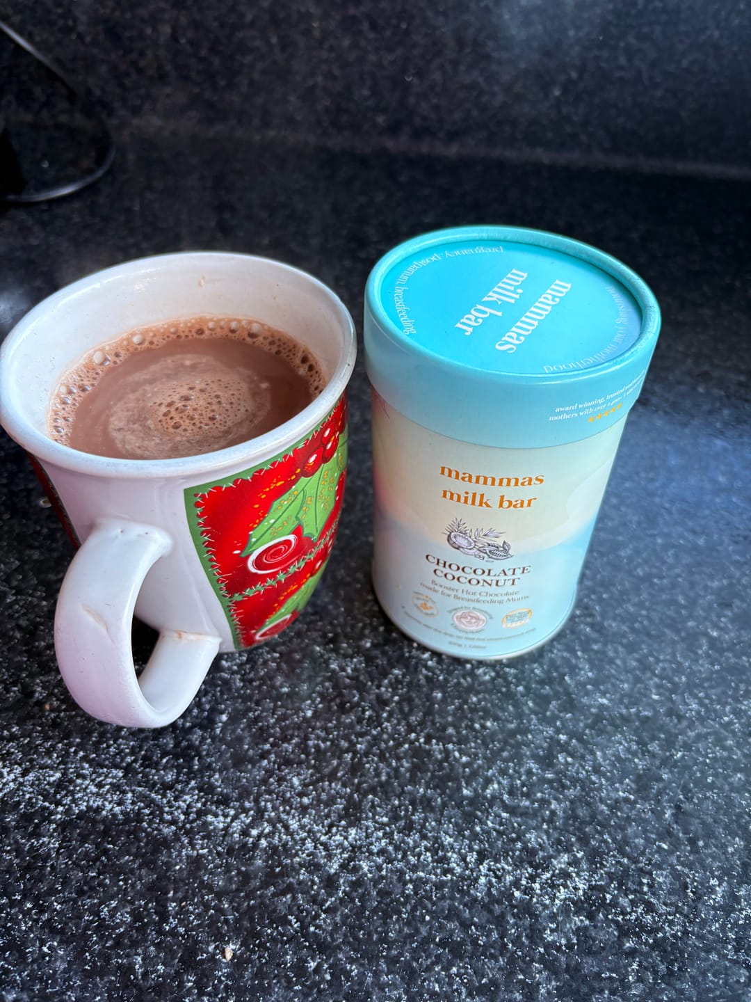 Customer photo review of Lactation Hot Chocolate - Coconut Chocolate