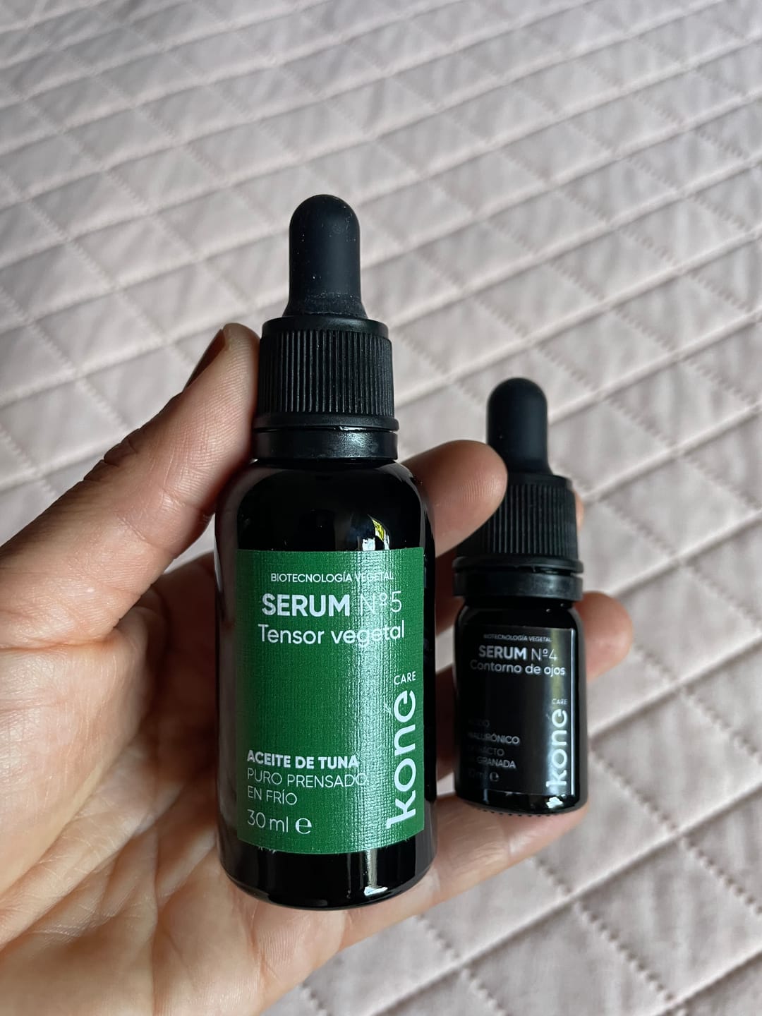 Customer photo review of Serum Nº 5 tensor vegetal de aceite de tuna