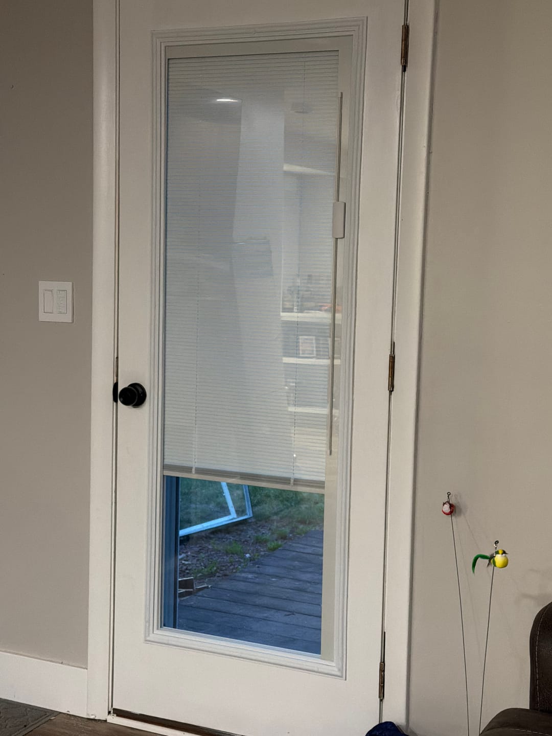 Customer photo review of Raise & Lower Blinds Glass and Frame Kit (Full Lite)