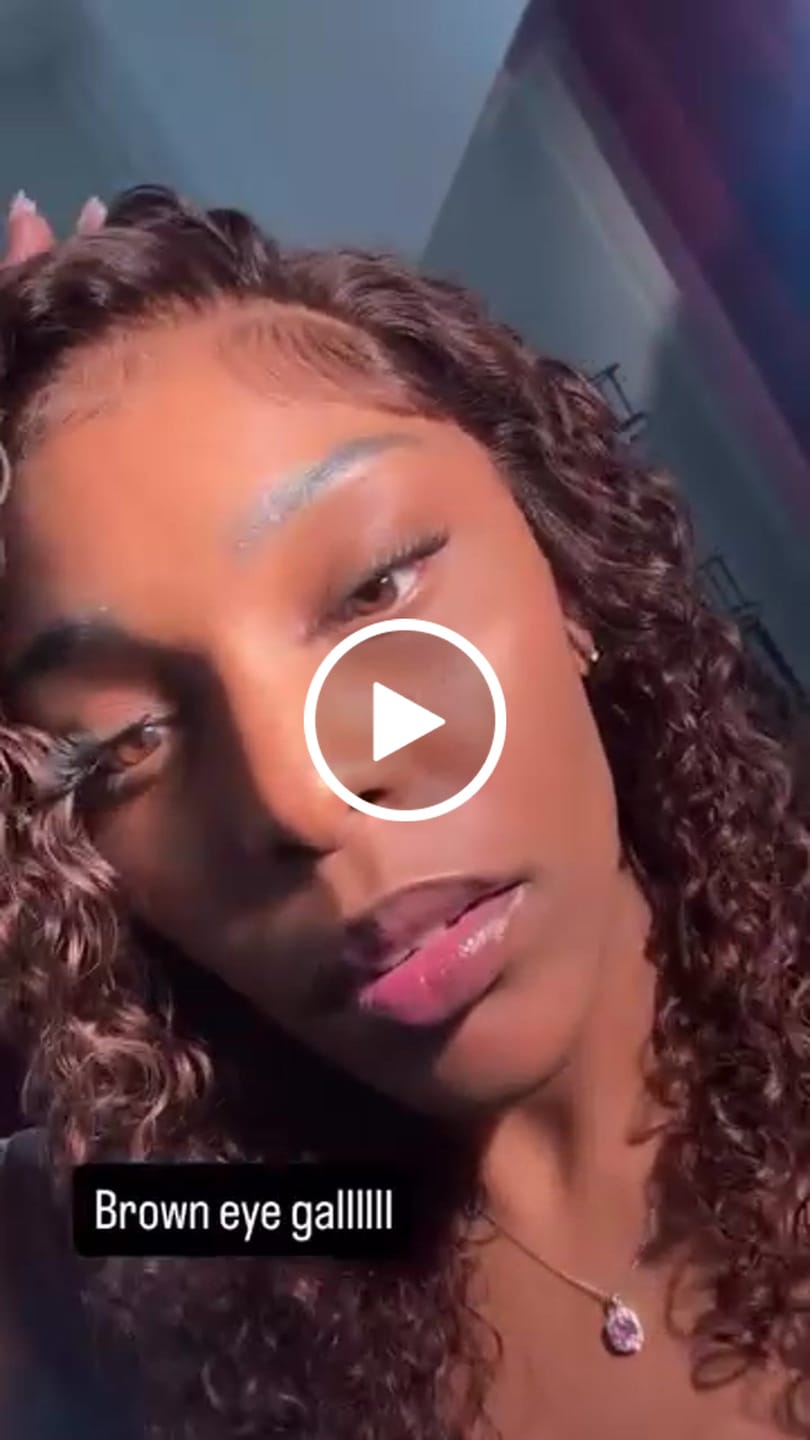 Customer video review of Exotic Curly Frontal Wig