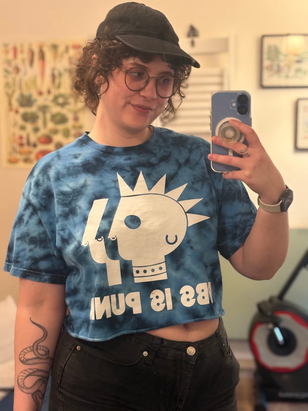 Customer photo review of PBS is Punk Tie-Dye Tee
