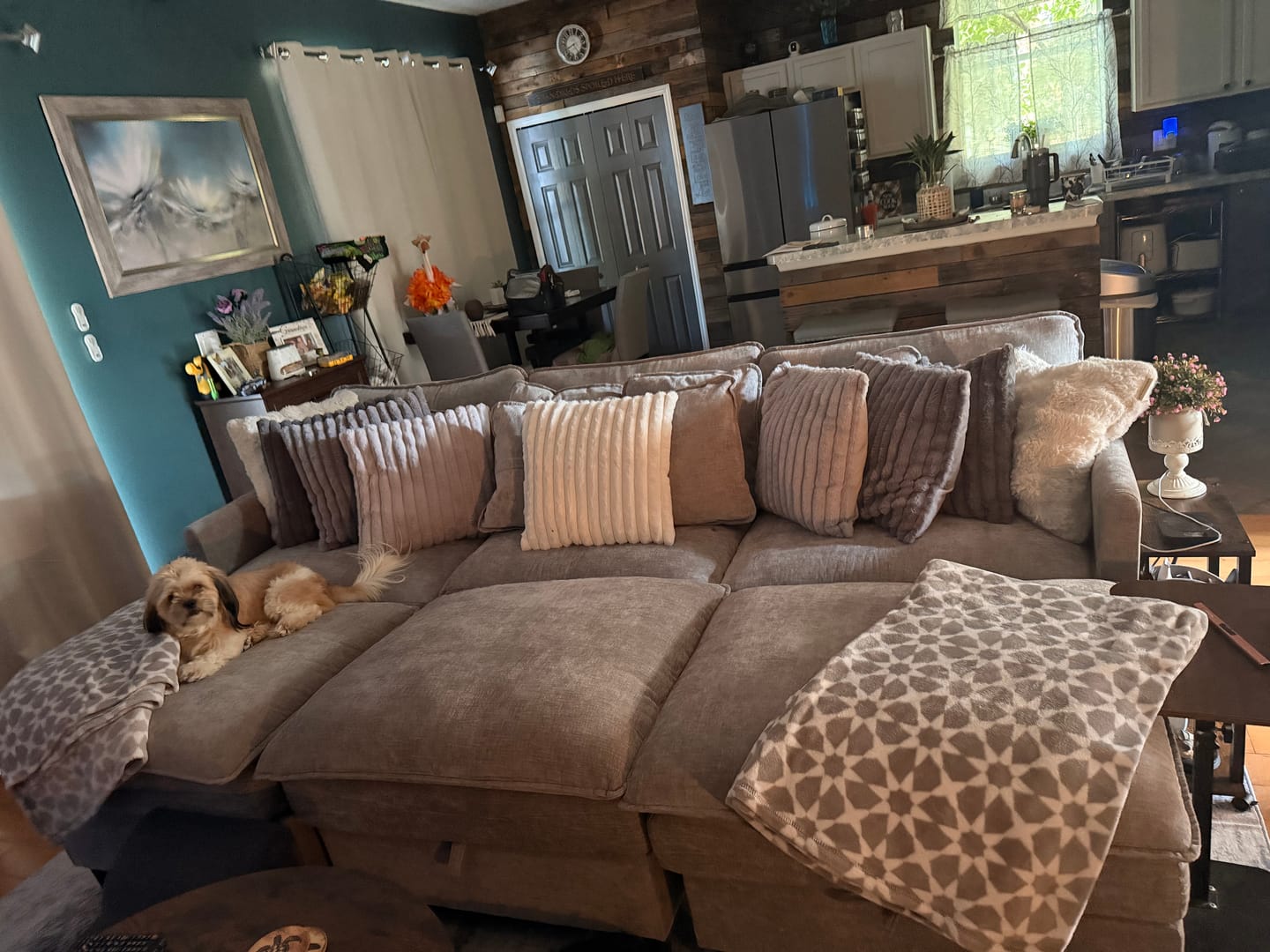Customer photo review of Storage Cloudy Luxury Modular Sofa