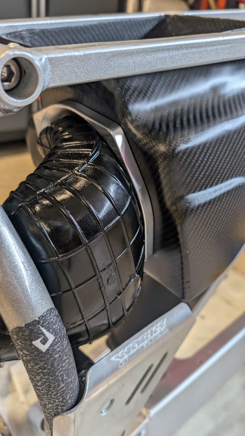 Customer photo review of 1989-2004 Kawasaki KX500 Billet Air Filter Sealing Kit (1989-2004)