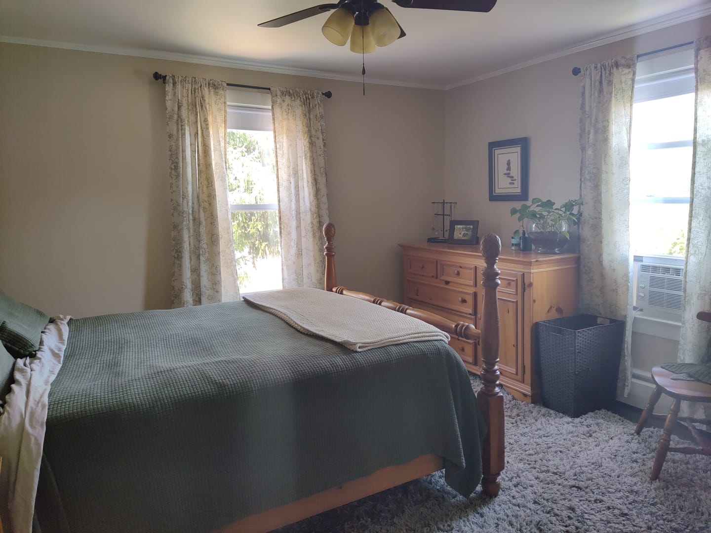 Customer photo review of Floral Lined Linen Blend Curtains