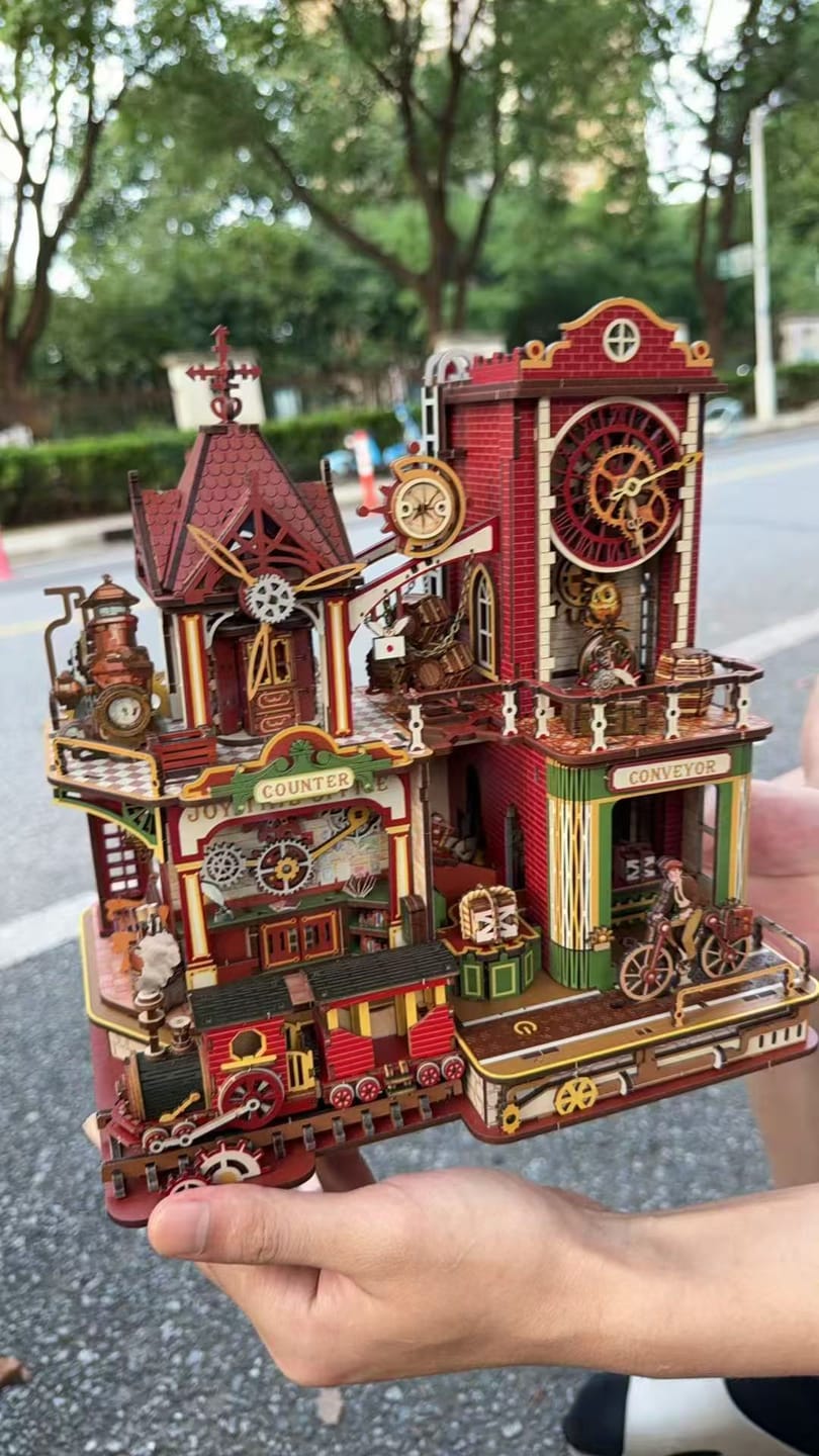 Customer photo review of Time Post Office 3D Wooden Puzzle