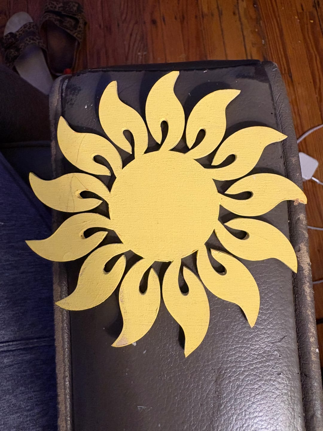 Customer photo review of Unfinished Wood Radiant Sun Silhouette | Summer | Celestial | Craft Cutout | up to 46"