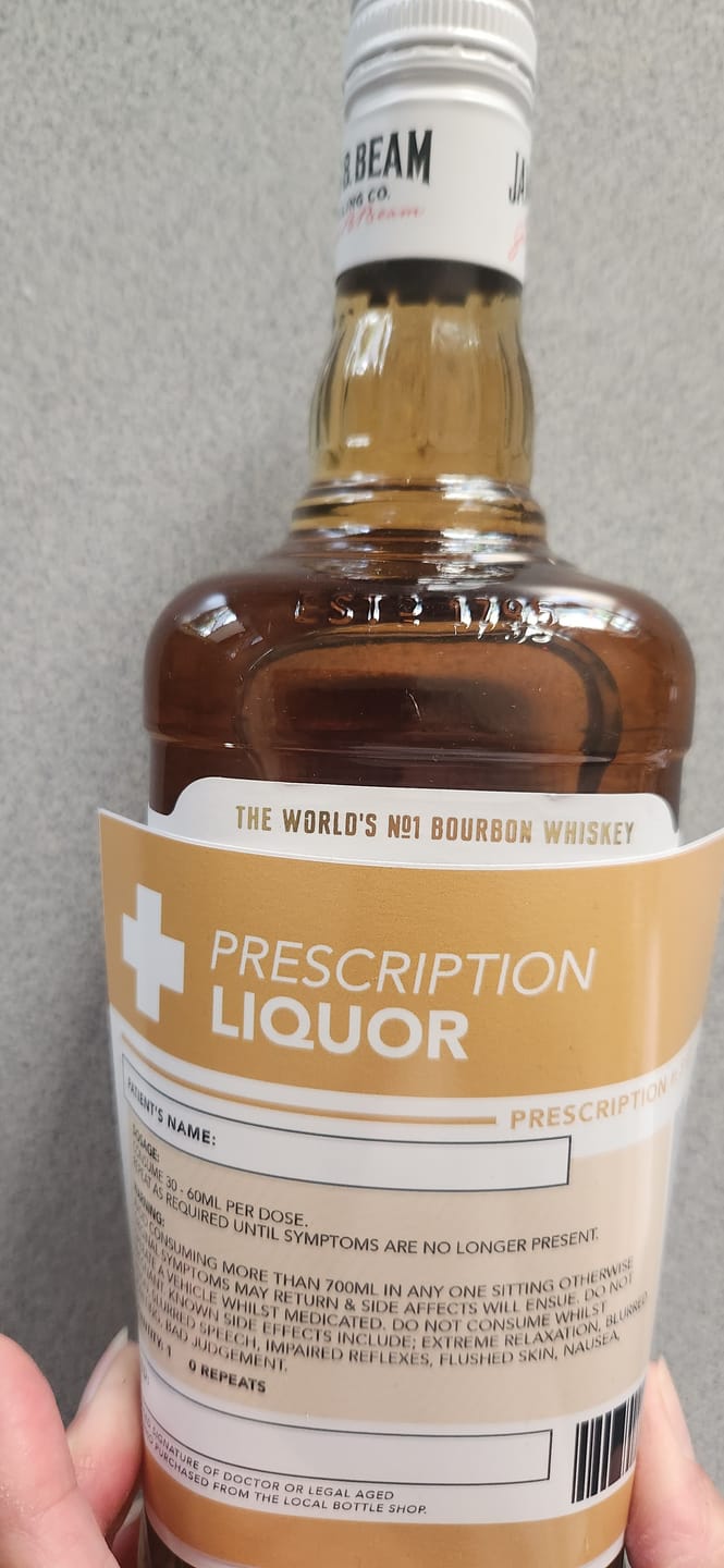 Customer photo review of Prescription Wine Bottle Labels 🍷 -  Sticker