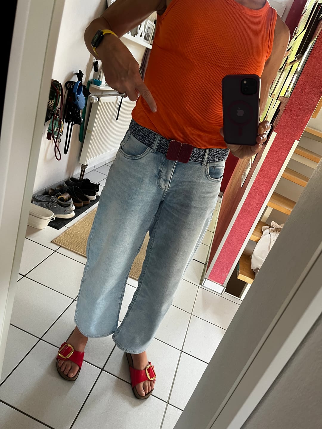 Customer photo review of 🎁 Belt-Blue Monday (100% off)