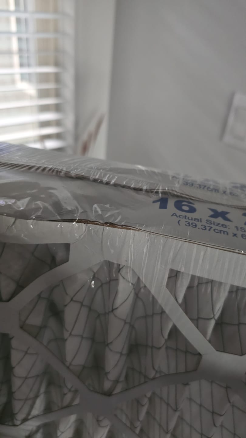 Customer photo review of 16x25x2 Air Filters