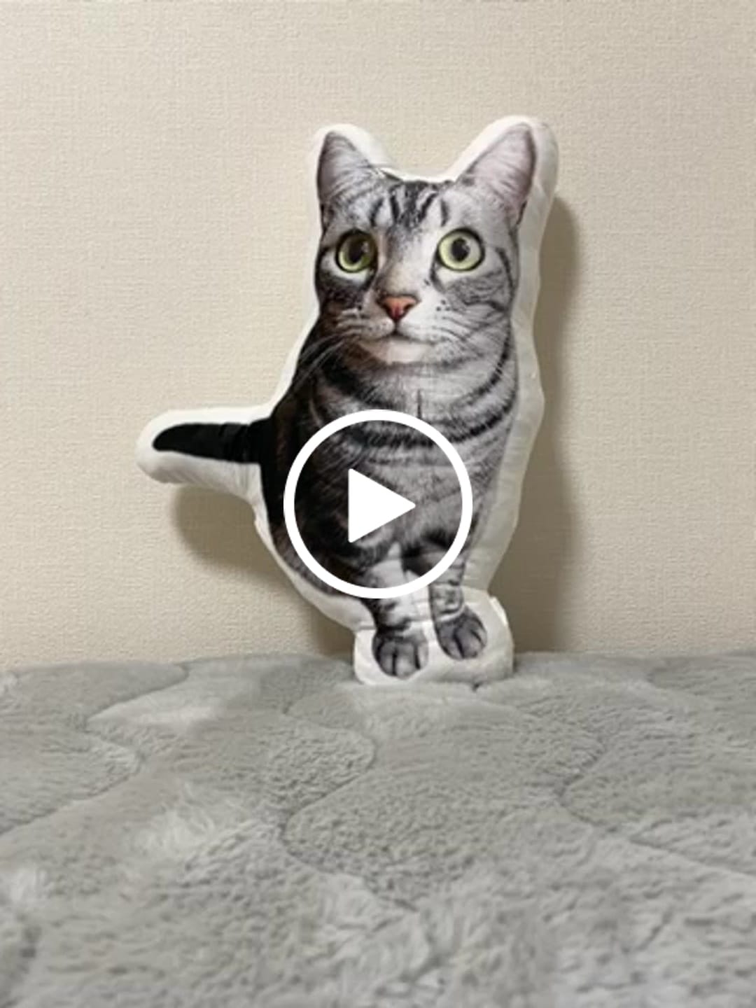 Customer video review of 世界にひとつだけ♪好きな写真で作るオーダーメイドクッション（20～80cm）