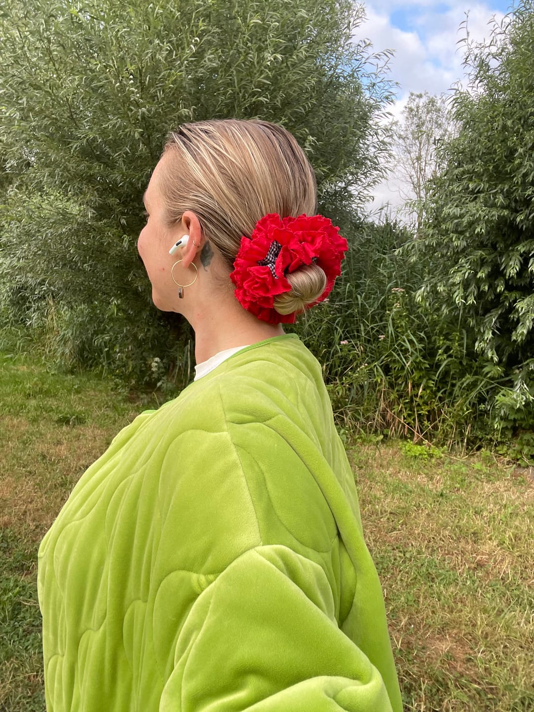 Customer photo review of Check Ruffle - Red