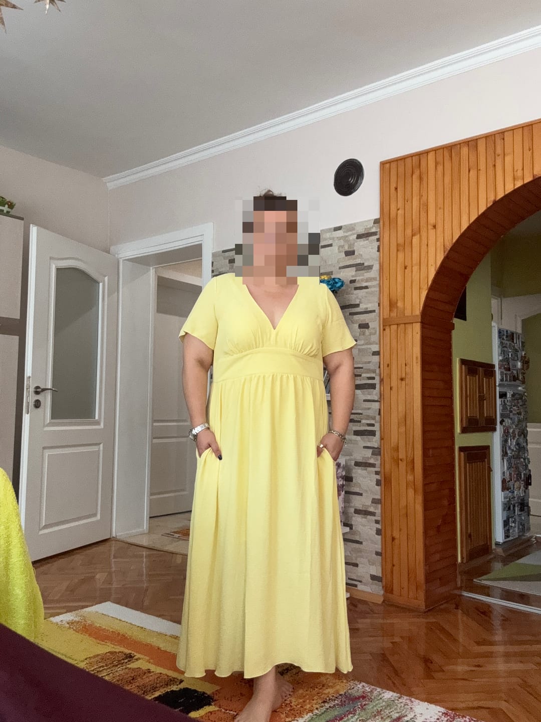 Customer photo review of Рокля от лятна крепирана материя