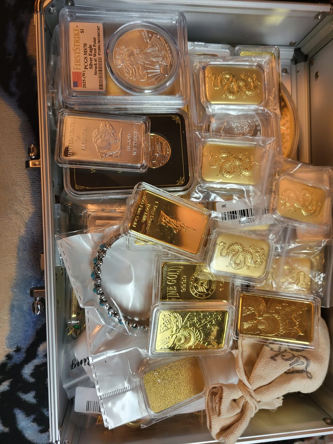 Customer photo review of 24K Yellow Gold Essential Dragon Piece