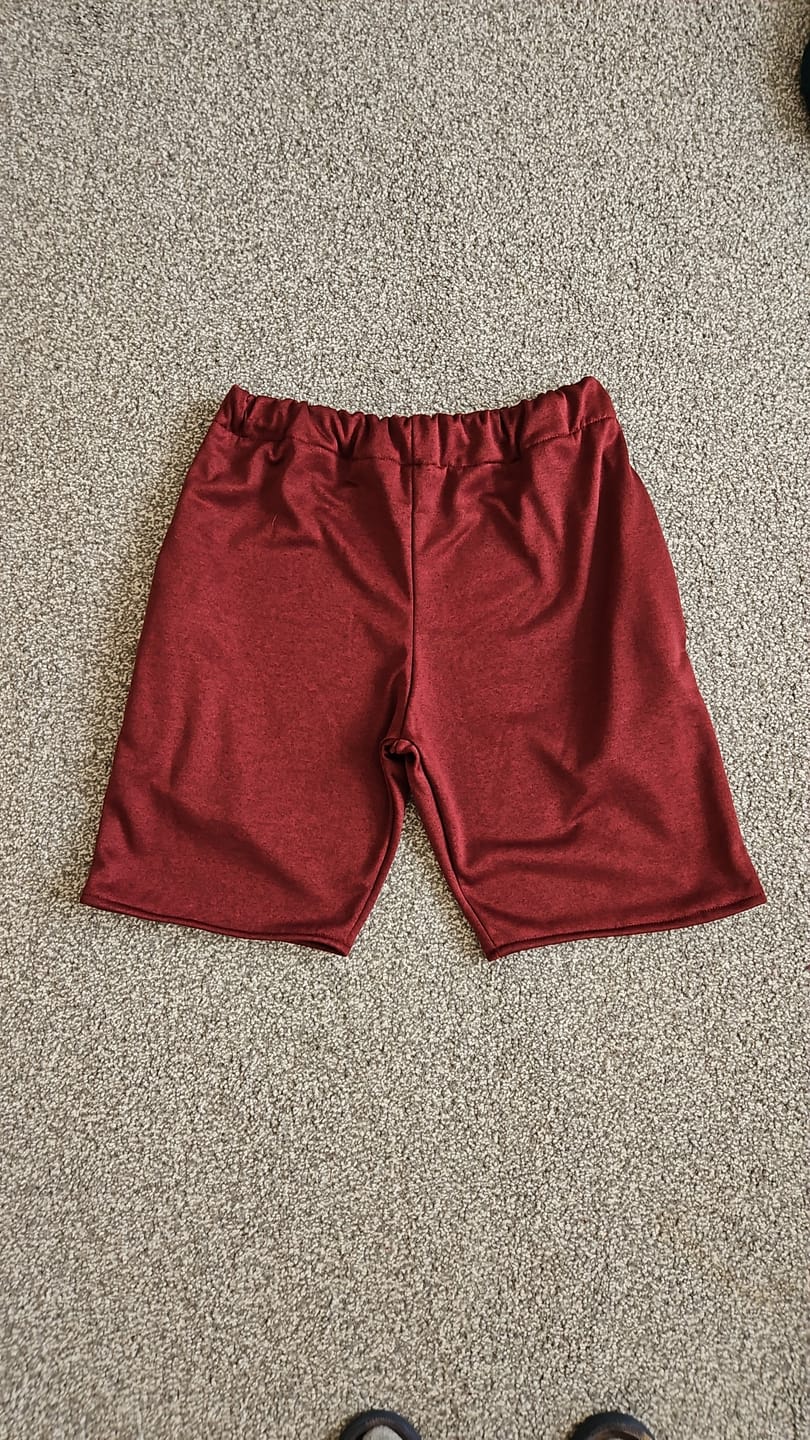 Customer photo review of Wine Melange Sweatshirt Fabric