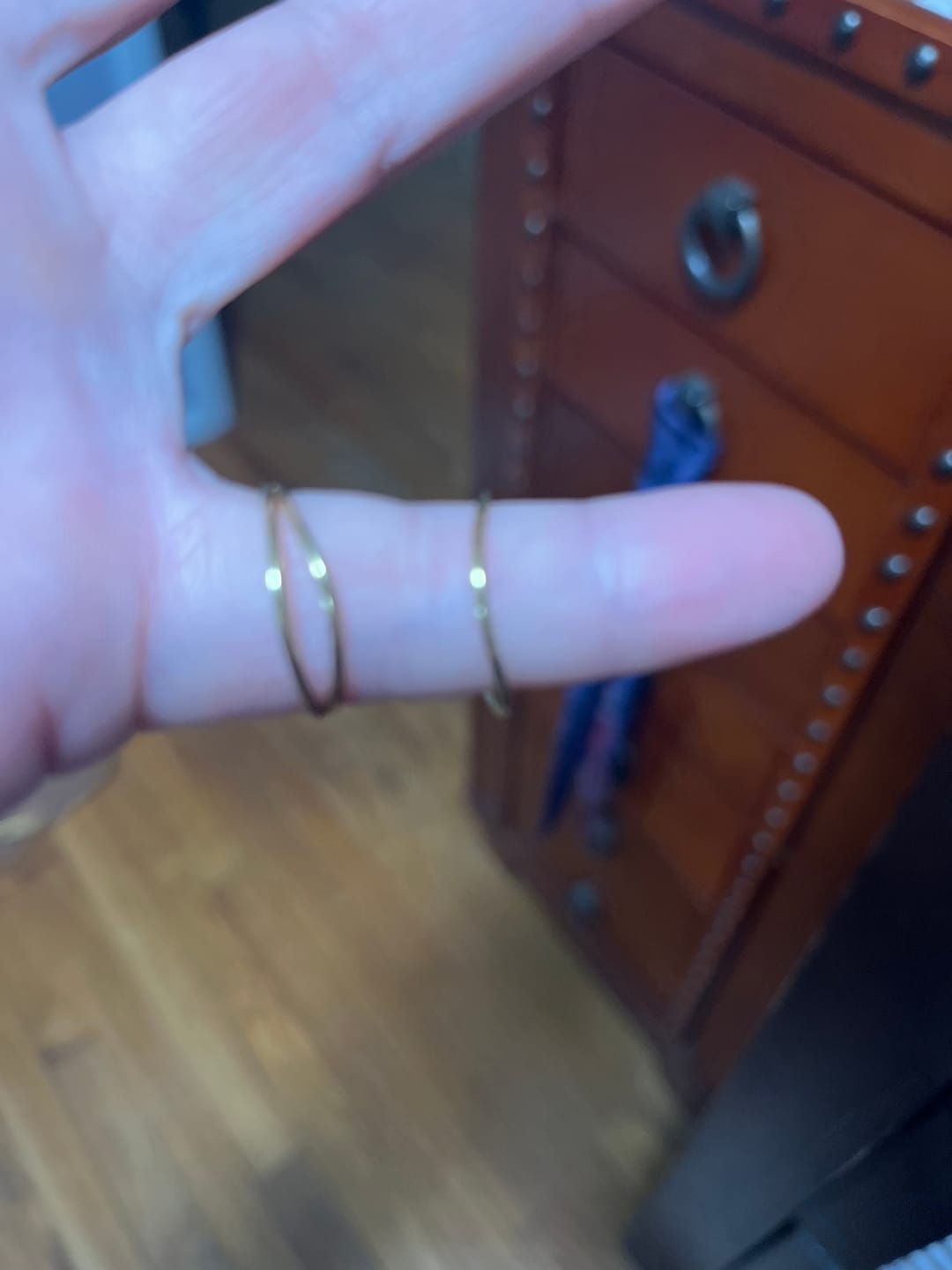 Customer photo review of Gold Infinity Loop Ring