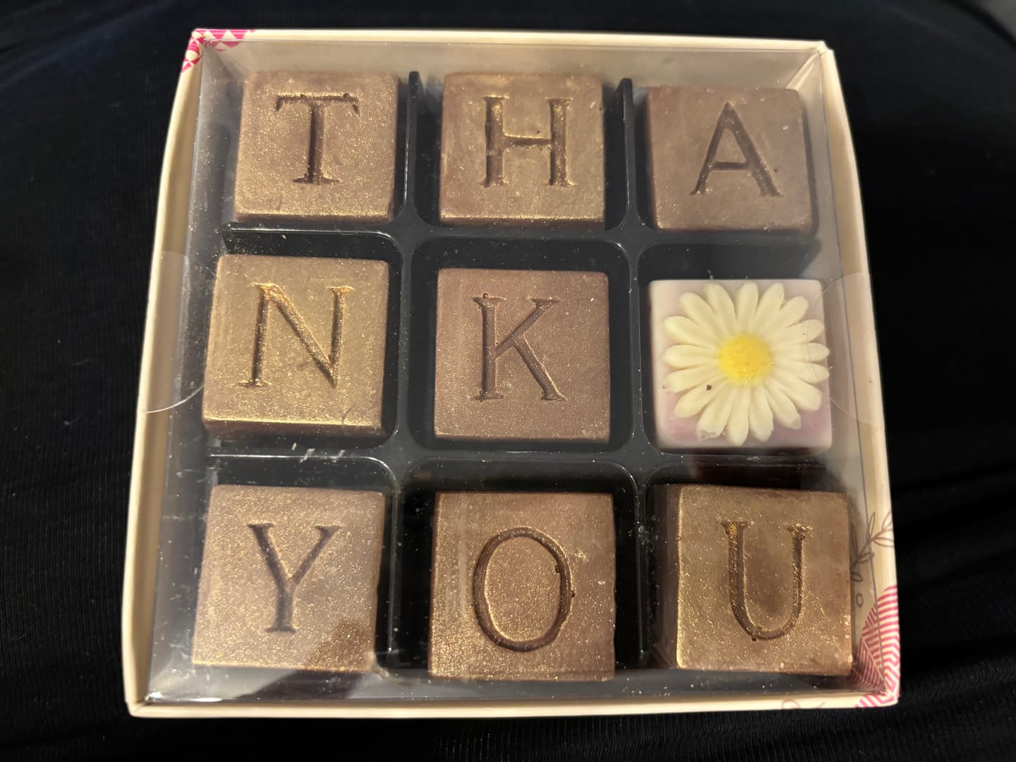 Customer photo review of Thank You Chocolate Box