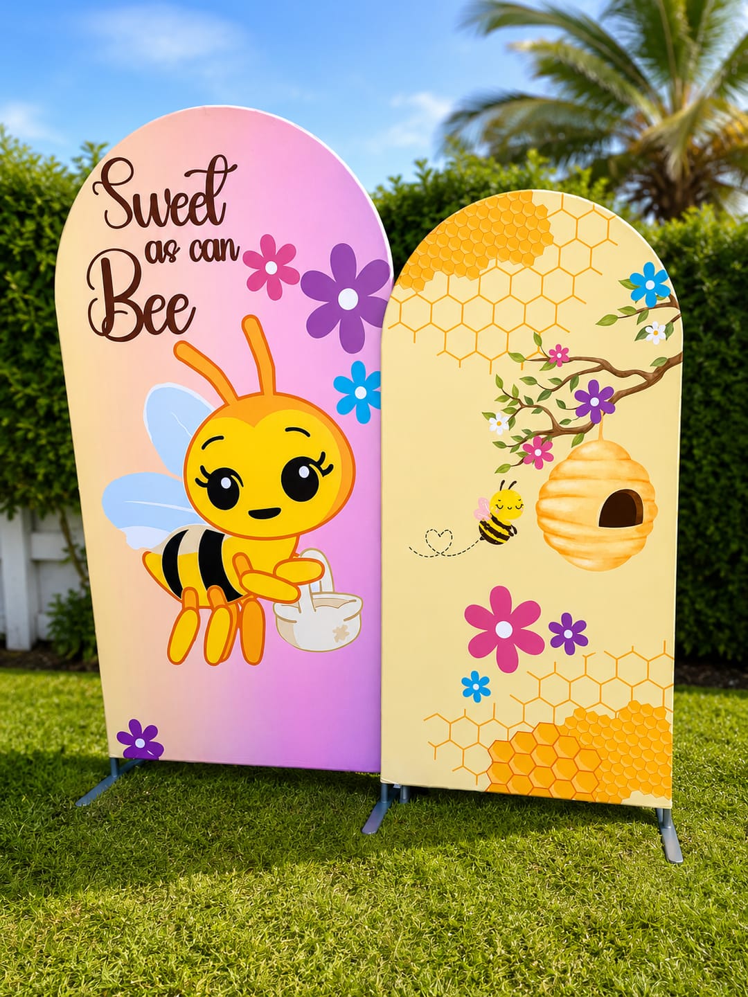 Customer photo review of Customization Birthday Wedding Baby Shower Bridal Decade Party Arch Backdrop Wall Cloth Cover