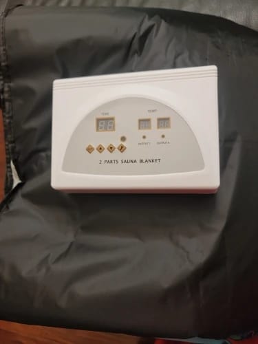 Customer photo review of Far Infrared Sauna Blanket for Home Spa & Detox